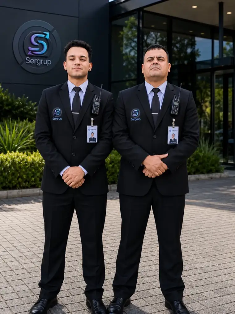 Profissional da Sergrup acompanhando uma operação de segurança