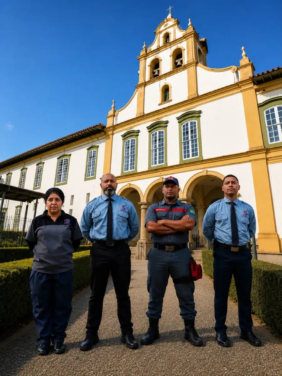 Equipe Sergrup em operação em ambiente cultural